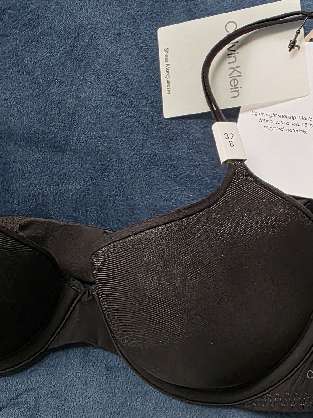Calvin Klein 32 B Black Molded T-Shirt Bra